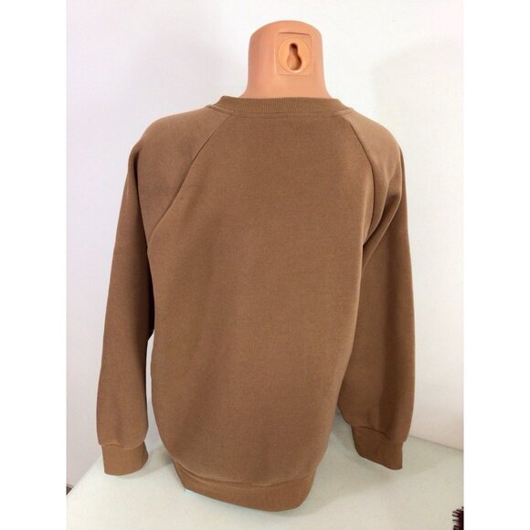 Brown Wolf Sweatshirt Retro Animals Womens XL - Picture 2 of 6